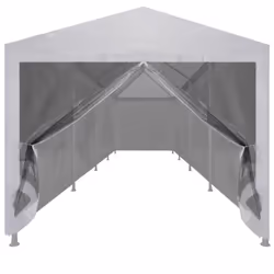 vidaXL Party Tent with 10 Mesh Sidewalls 12x3m Outdoor Garden Gazebo Marquee
