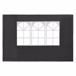 vidaXL 2x Party Tent Sidewall with Window PE Anthracite Marquee Enclosure