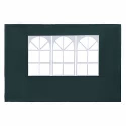 vidaXL 2x Party Tent Sidewall with Window PE Green Garden Marquee Enclosure - Additional view 2