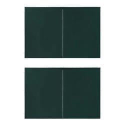 vidaXL 2x Party Tent Sidewall with Zipper Window PE Green Marquee Enclosure