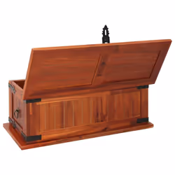 vidaXL Solid Acacia Wood Storage Chest 60x25x22cm Cabinet Trunk Organiser Box - Additional view 5