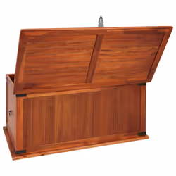 vidaXL Solid Acacia Wood Storage Chest 79x34x32cm Cabinet Trunk Organiser Box - Additional view 4