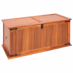 vidaXL 3x Solid Acacia Wood Storage Chests Cabinet Trunk Organiser Box Unit