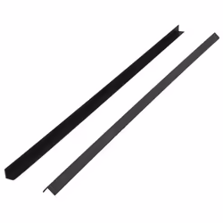 vidaXL 5x Decking Angle Trims WPC 170cm Black Tiles Joist Board Corner Edge