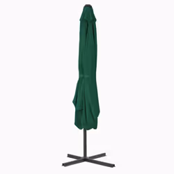 vidaXL Garden Parasol with Steel Pole Sunshade Outdoor Umbrella Canopy Green
