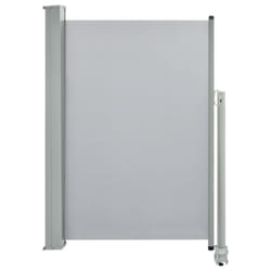 vidaXL Patio Retractable Side Awning Garden Canopy Outdoor Privacy Screen - grey, 120 x 300 cm