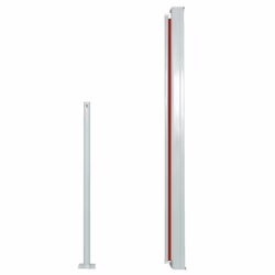 vidaXL Retractable Side Awning 140x300cm Red Garden Privacy Sun Screen Blind