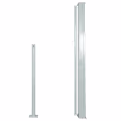 vidaXL Retractable Side Awning 120x300cm Cream Garden Privacy Screen Blind