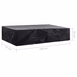 vidaXL Garden Sunlounger Cover 8 Eyelets 218x77x55cm Patio Furniture Protector - Additional view 6