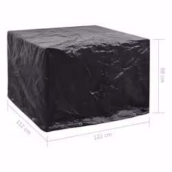 vidaXL Garden Furniture Cover 8 Eyelets 122x112x98cm Table Protector Patio - Additional view 6