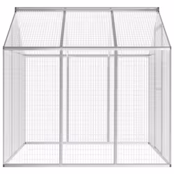 vidaXL Outdoor Aviary Aluminium 183x178x194cm Bird House Habitat Hutch Cage