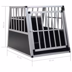 vidaXL Dog Cage with Single Door 65x91x69.5cm Pet Puppy House Carrier Crate - Additional view 10