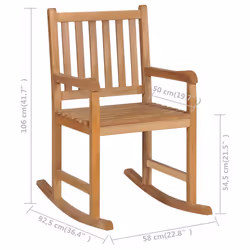 VidaXL 44992 outdoor chair Terrace Padded seat Teak Brown - Additional view 5