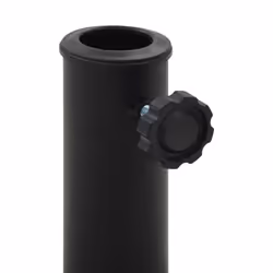 vidaXL Parasol Base Round Polyresin 10kg Black Umbrella Support Stand Holder