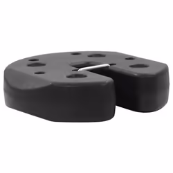 vidaXL 4x Gazebo Weight Plates Black 220x50mm Concrete Party Tent Accessory - Additional view 2