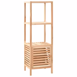vidaXL Solid Walnut Wood Bathroom Storage Cabinet 39.5x35.5x123cm Washbox Unit