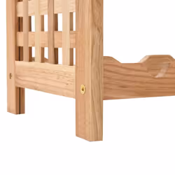 vidaXL Solid Walnut Wood Wine Rack for 25 Bottles 63x25x73cm Drink Holder - Additional view 6