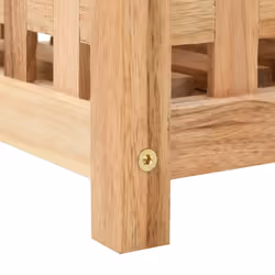vidaXL Solid Walnut Wood Umbrella Stand 18x18x50cm Stick Storage Organiser - Additional view 3