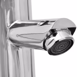 vidaXL Bathroom Basin with Mixer Tap Ceramic Round White Above Counter Sink - Additional view 8