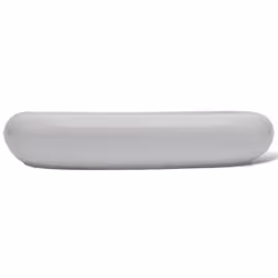 vidaXL Bathroom Basin with Mixer Tap Ceramic Oval White Above Counter Sink - Additional view 4