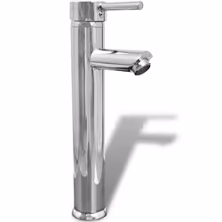 vidaXL Bathroom Basin with Mixer Tap Ceramic Oval White Above Counter Sink - Additional view 6