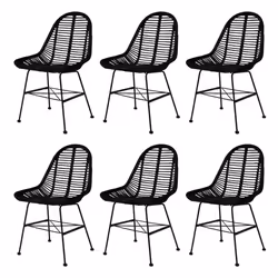 VidaXL 275499, Iron, Rattan, 490 mm, 560 mm, 840 mm, 49 cm, 42 cm