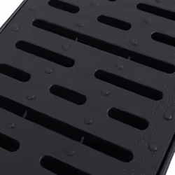 vidaXL Drainage Channels Plastic 3m with Grate Drain Liner Driveway Trench