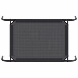 vidaXL Elevated Dog Bed Black S Textilene Puppy Breathable Sleeping Basket Mat - Additional view 5