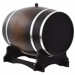 vidaXL Solid Pinewood Wine Barrel with Tap 35L Whiskey Tequila Container Cask