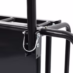 vidaXL Bike Trailer Cargo Bike Wagon Bicycle Cart Luggage Trailer Steel Black - Additional view 9