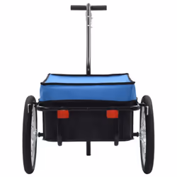 vidaXL Bike Trailer Cargo Bike Wagon Bicycle Trailer/Hand Wagon Steel Blue