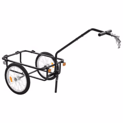 vidaXL Bike Trailer Cargo Bike Wagon Bicycle Trailer/Hand Wagon Steel Blue - Additional view 7