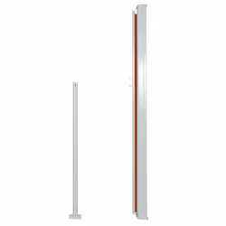 vidaXL Retractable Side Awning 160x500cm Red Garden Privacy Sun Screen Blind