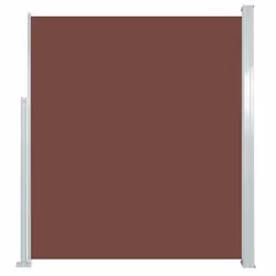vidaXL Retractable Side Awning 160x500cm Brown Garden Privacy Screen Blind - Additional view 8