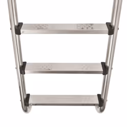 vidaXL Pool Ladder 3 Steps Stainless Steel 304 120cm Non-Slip Swimming Dock
