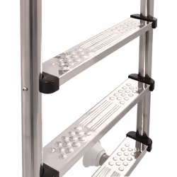 vidaXL Pool Ladder 3 Steps Stainless Steel 304 120cm Non-Slip Swimming Dock - Additional view 4