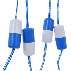 vidaXL Swimming Pool Safety Divider Rope 6m Plastic Float Hook Line Accessory - Additional view 4