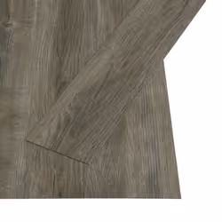 vidaXL PVC Flooring Planks Self-adhesive Industrial Wood Laminate Floor Tiles - grey and brown