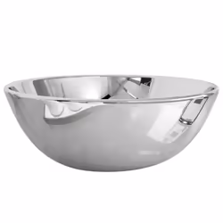 vidaXL Wash Basin 28x10cm Ceramic Silver Bathroom Washroom Sink Bowl Unit