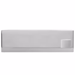 vidaXL Wash Basin with Overflow 49x25x15cm Ceramic Silver Bathroom Sink Bowl