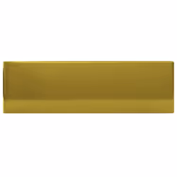 vidaXL Wash Basin with Overflow 49x25x15cm Ceramic Gold Sink Wash Bowl Unit