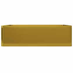 vidaXL Wash Basin 41x30x12cm Ceramic Gold Above Bathroom Sink Wash Bowl Unit