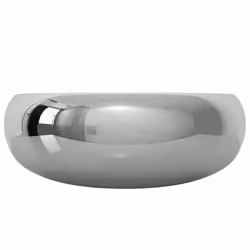 vidaXL Wash Basin 40x15cm Ceramic Silver Bathroom Washroom Sink Bowl Unit