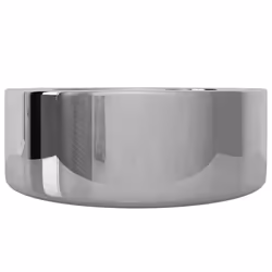 vidaXL Wash Basin 40x15 cm Ceramic Silver Bathroom Home Washroom Sinks Bow