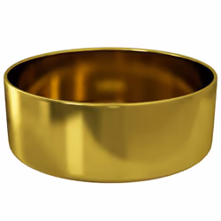 vidaXL Wash Basin 40x15cm Ceramic Gold Above Counter Bathroom Sink Wash Bowl