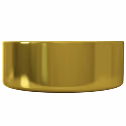 vidaXL Wash Basin 40x15cm Ceramic Gold Above Counter Bathroom Sink Wash Bowl