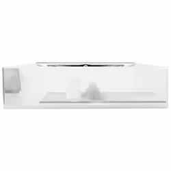 vidaXL Wash Basin with Overflow 60x46x16cm Ceramic Silver Bathroom Sink Bowl