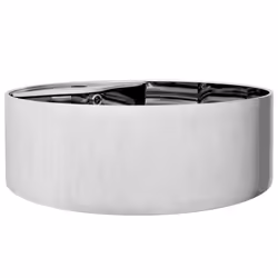 vidaXL Wash Basin with Overflow 46.5x15.5 cm Ceramic Silver Bathroom Washroom