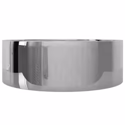 vidaXL Wash Basin with Overflow 46.5x15.5 cm Ceramic Silver Bathroom Washroom