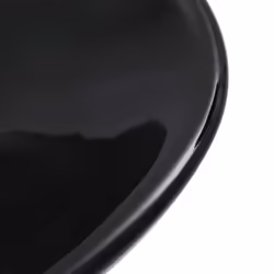 vidaXL Wash Basin Ceramic Black Above Counter Bathroom Wash Bowl Sink Unit - Additional view 4